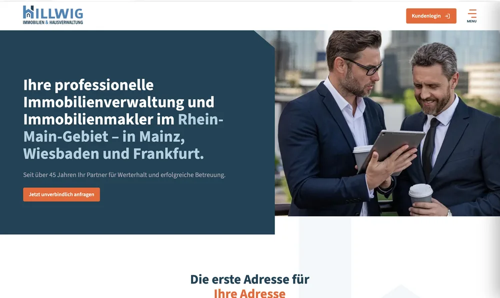 Hillwig Immobilien — Web + Grafik + SEO
